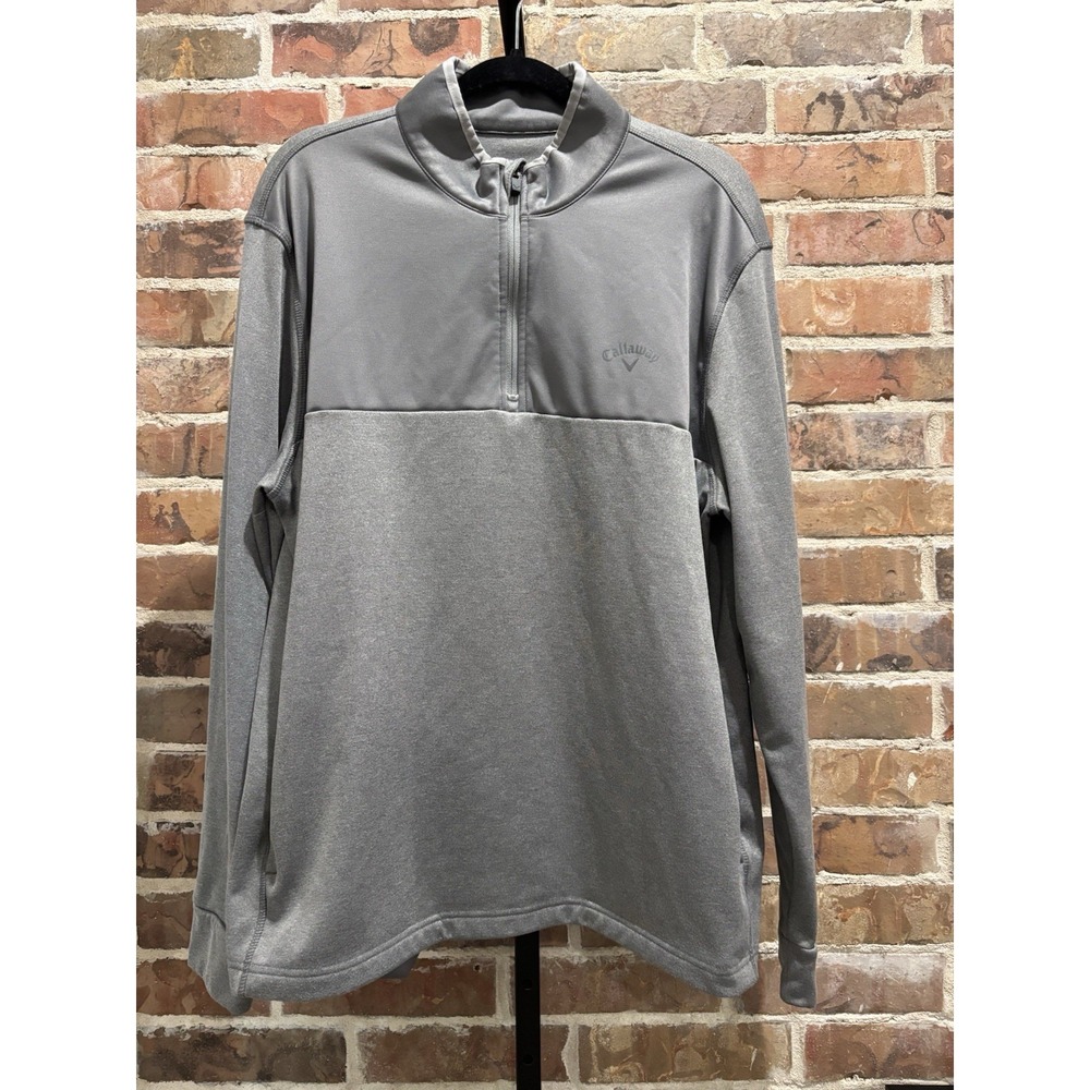 Callaway Golf Pullover, XL Gray 1/4 Zip Sweatshirt, GREAT condition! Golfer Gear